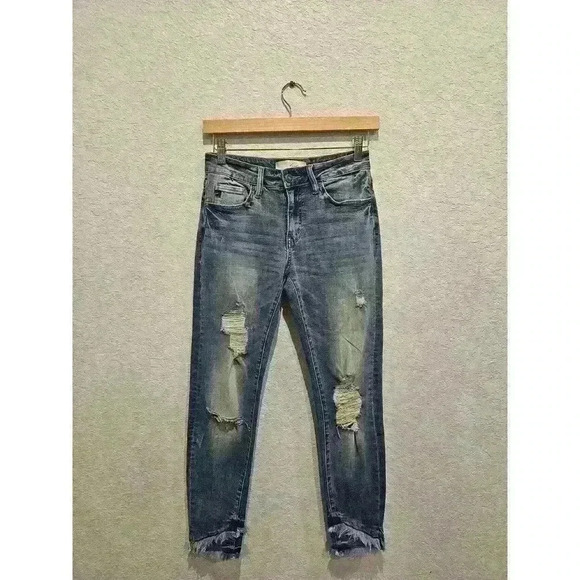 Kancan  Nala Mid Rise Ankle Skinny Jeans - Picture 1 of 4